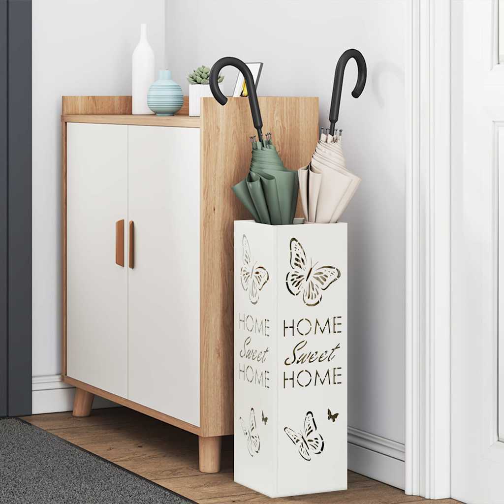 Napernyő Állvány Fehér 15.5 x 15.5 x 49 cm Fém