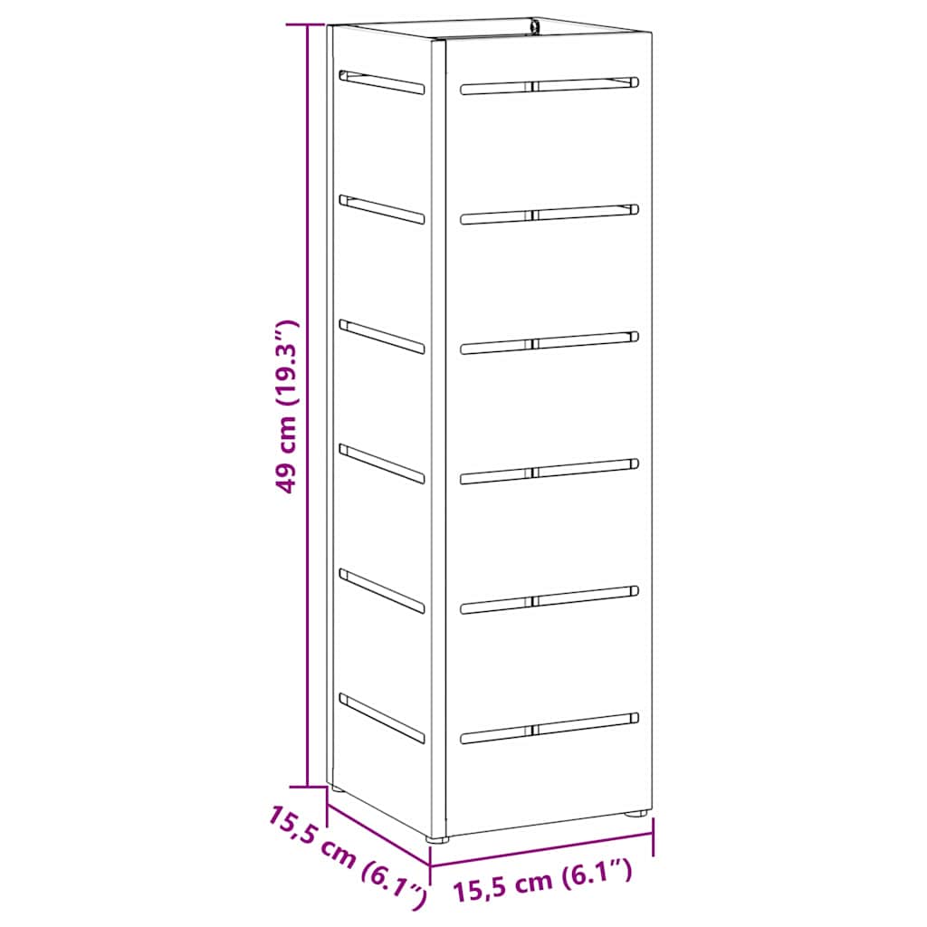 Napernyő Állvány Rózsaszín 15.5 x 15.5 x 49 cm Fém