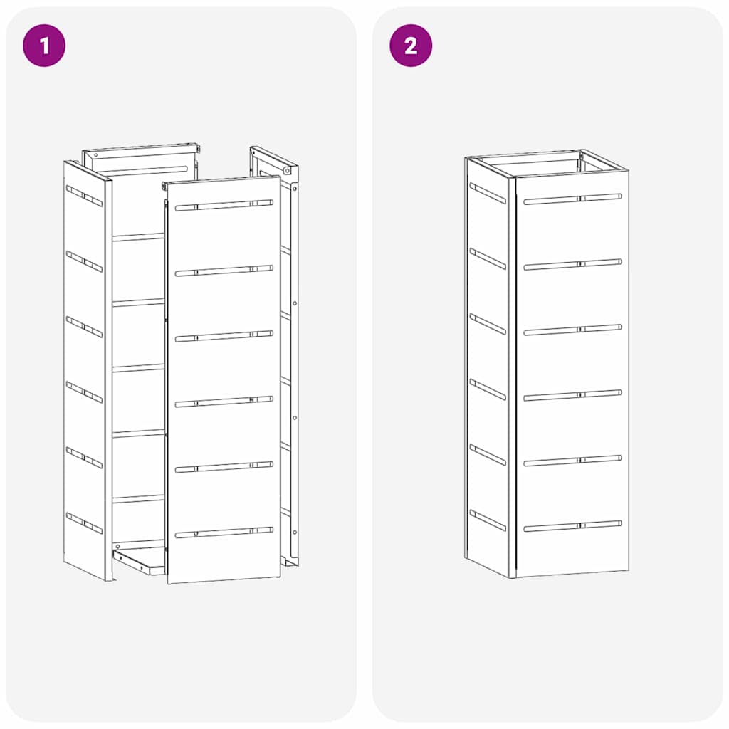 Napernyő Állvány Mustár 15.5 x 15.5 x 49 cm Fém