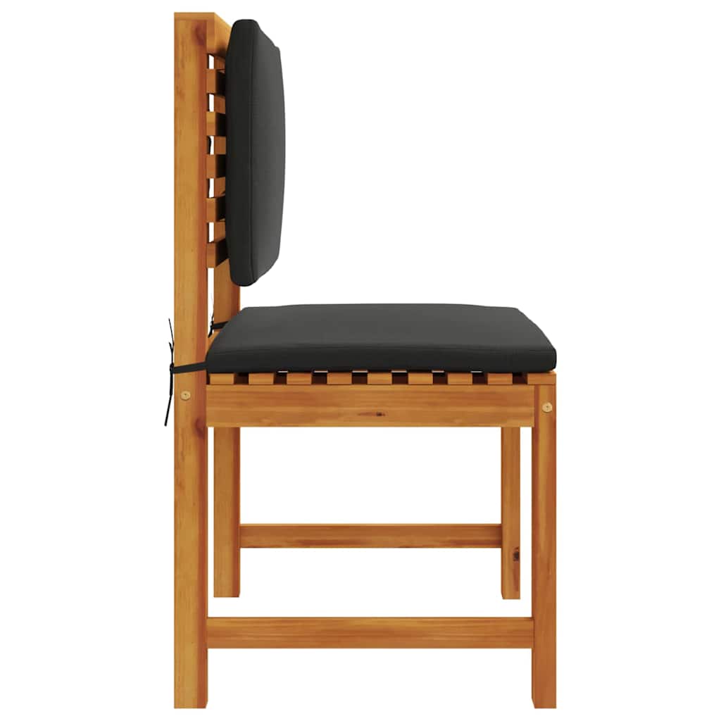 Kerti Szék 2 pcs Barna 50 x 50 x 91cm Tömör akácfa