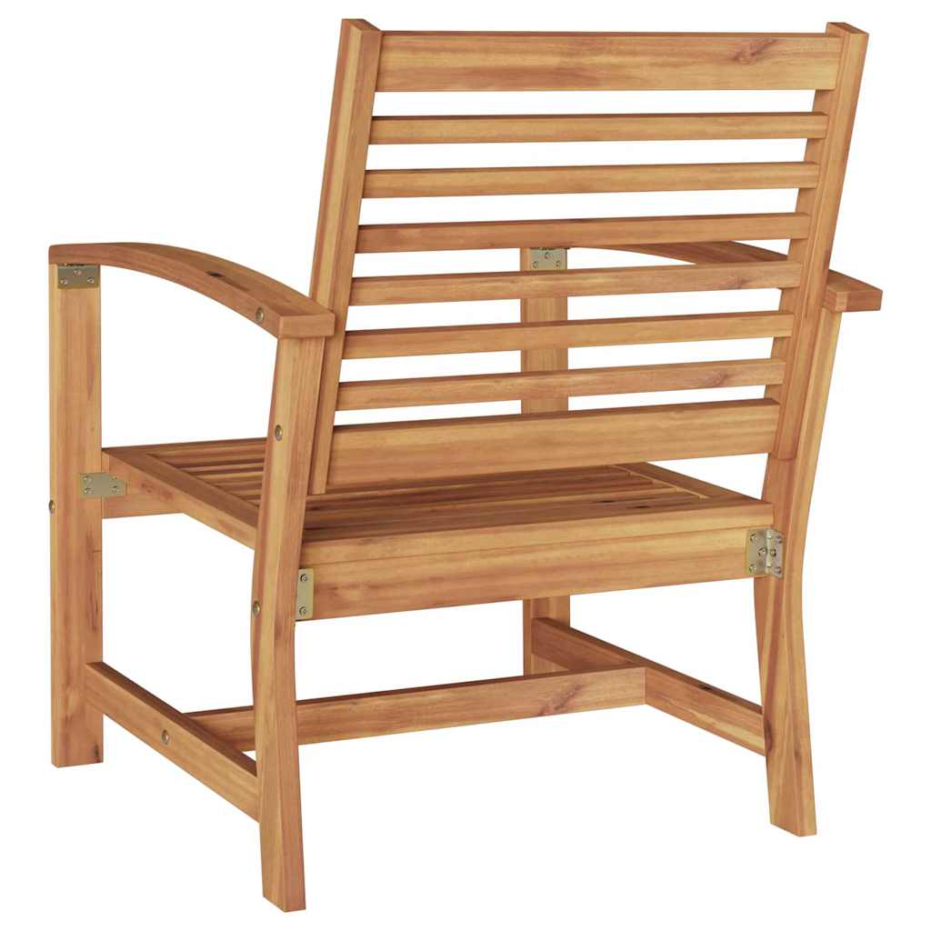 Kerti székek 2 pcs Természetes 60 x 65 x 76.5 cm Tömör tíkfa