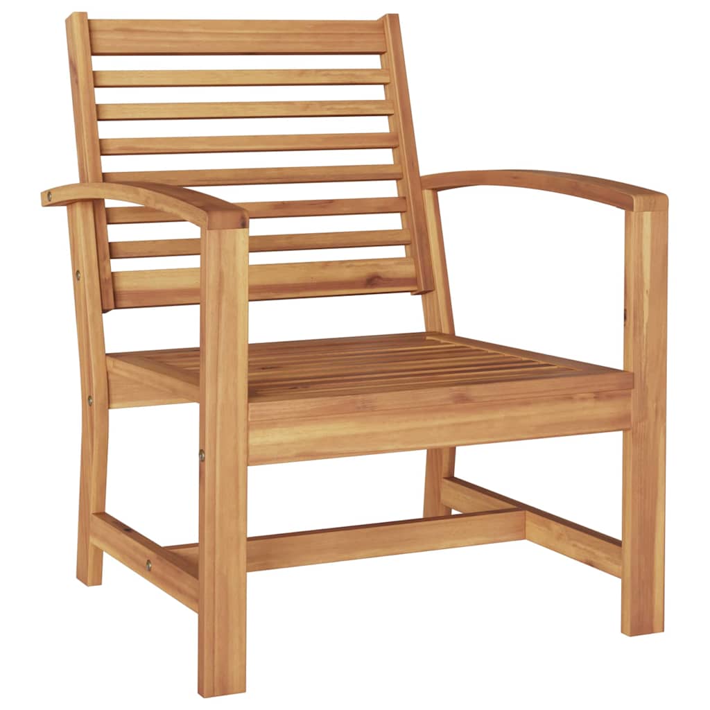 Kerti székek 2 pcs Természetes 60 x 65 x 76.5 cm Tömör tíkfa