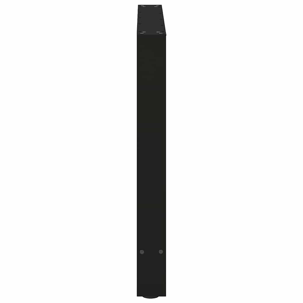 2 db fekete étkezőasztal láb 80 x (72-73) cm acél