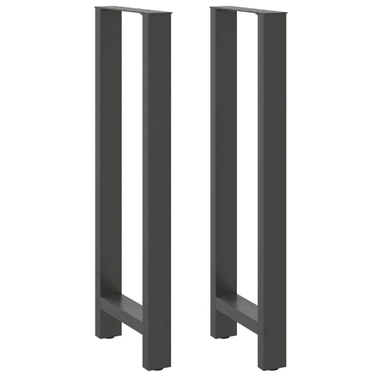 2 db antracitszürke acél bárasztalláb 50x(110-111) cm