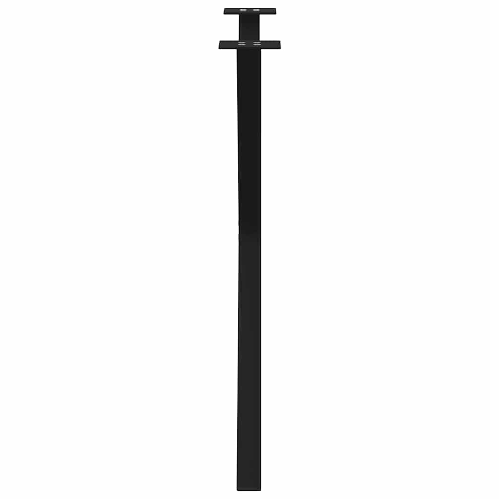 2 db X alakú étkezőasztal láb fekete 80 x (72-73) cm acél étkezőasztal láb