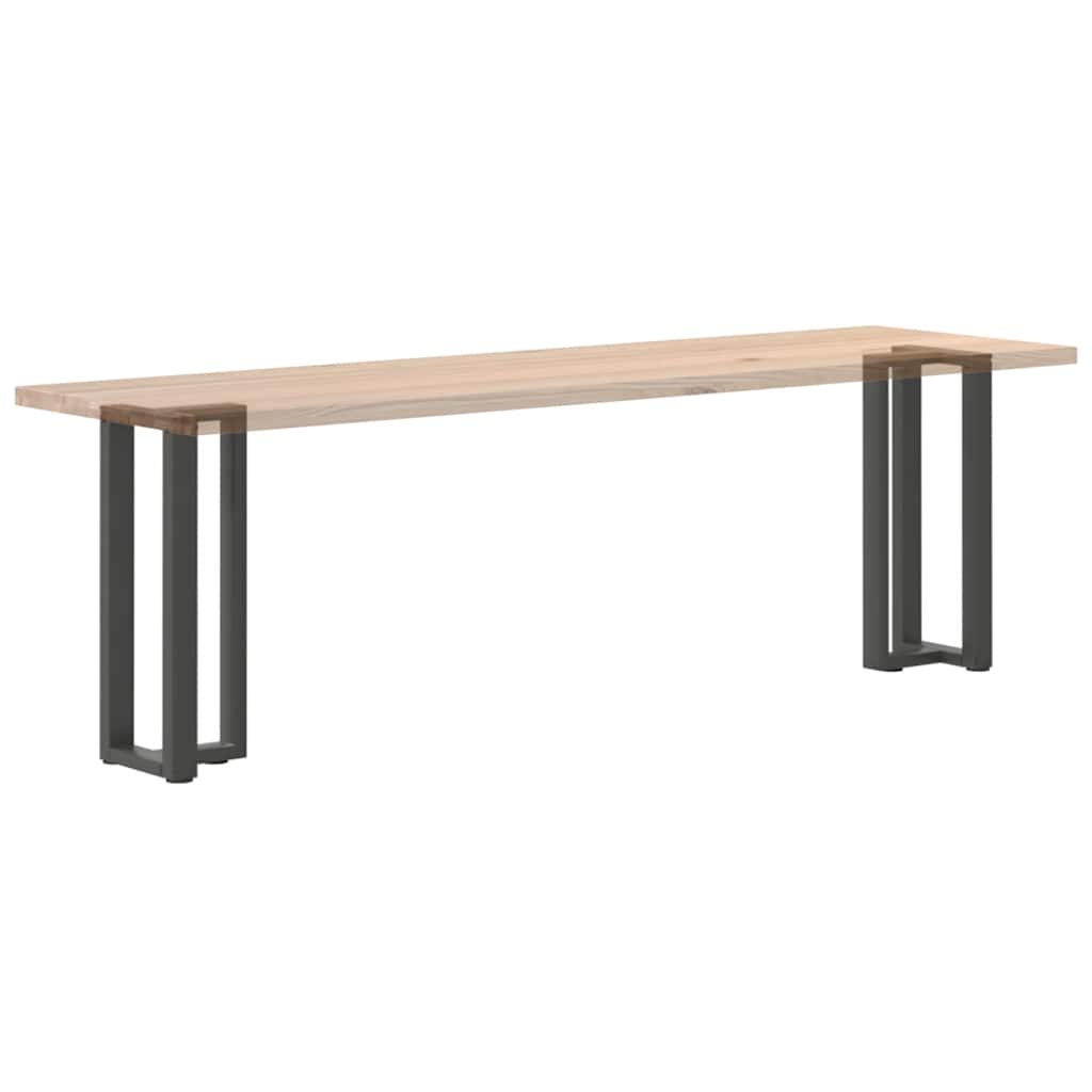 2 db antracitszürke T-alakú acél konzolasztal láb 38x25x(72-73) cm