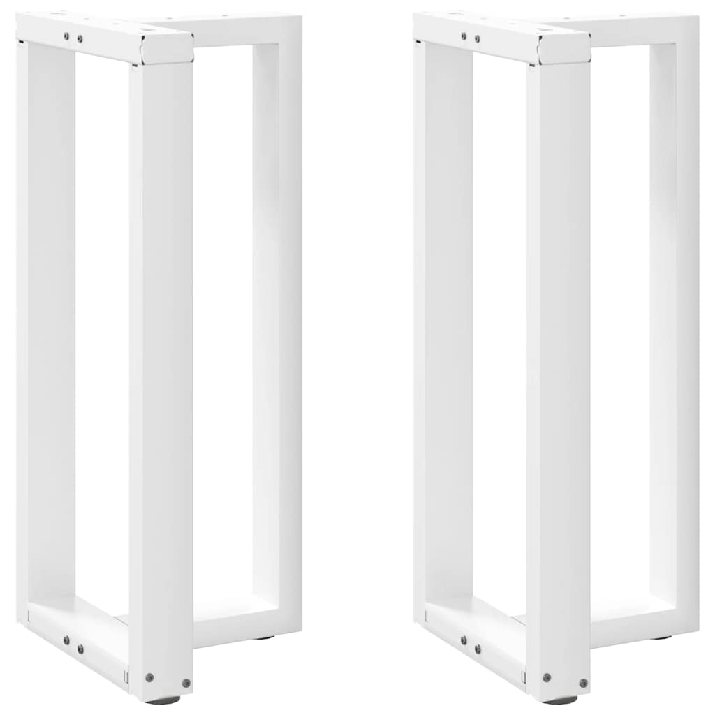 2 db T-alakú bárasztalláb, fehér, 50x35x(90-91) cm, acél