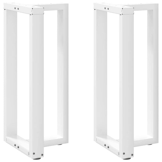 2 db T-alakú bárasztalláb, fehér, 50x35x(90-91) cm, acél