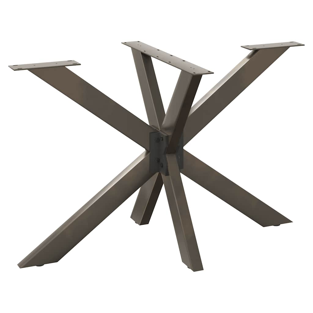 étkezőasztal pók alakú fekete acél láb 120x68x(72-73) cm