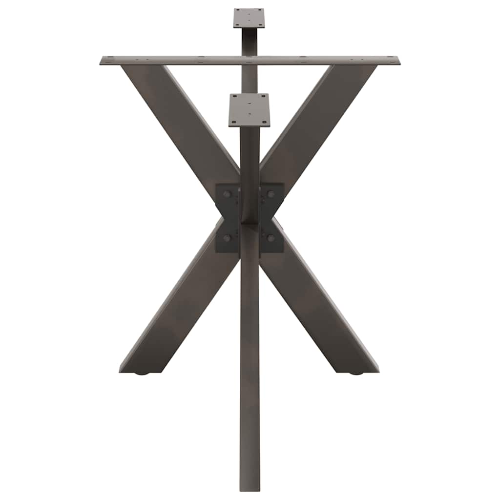 étkezőasztal pók alakú fekete acél láb 120x68x(72-73) cm