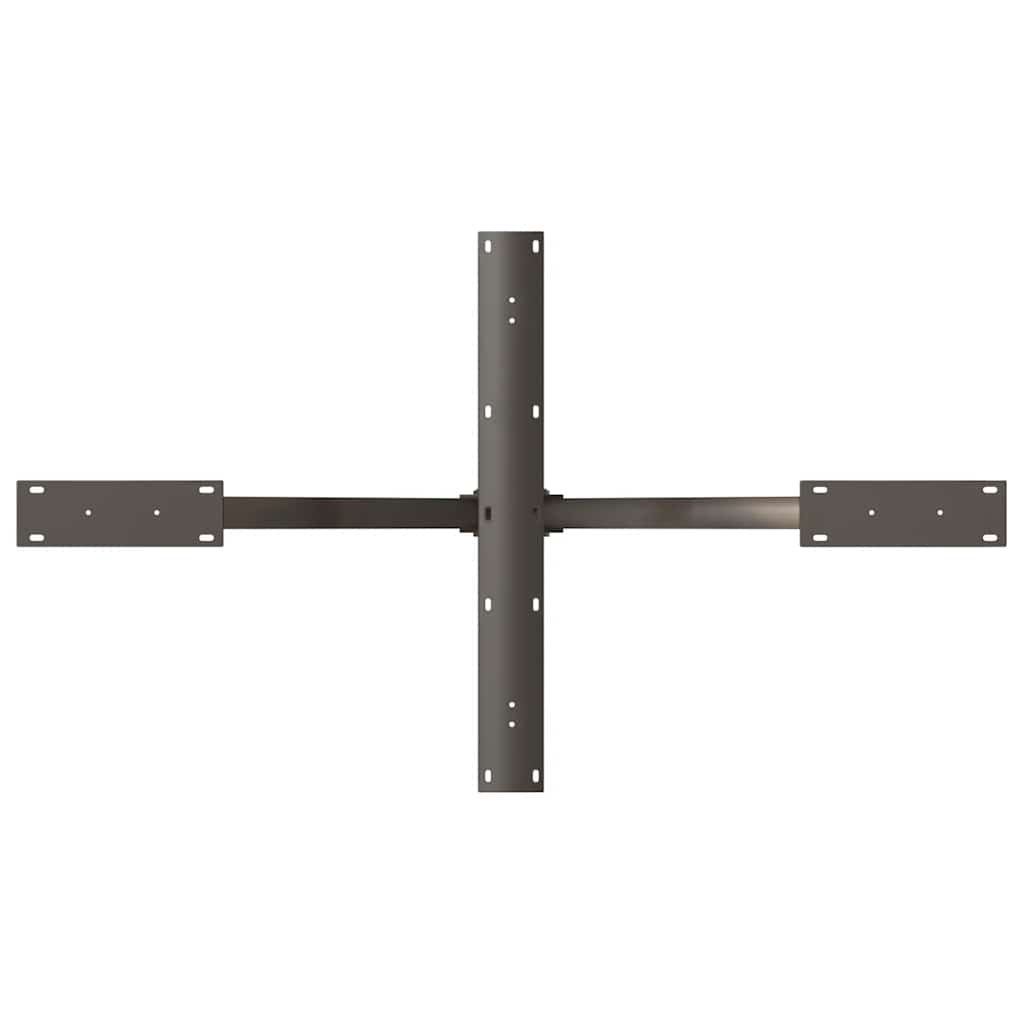 étkezőasztal pók alakú fekete acél láb 120x68x(72-73) cm