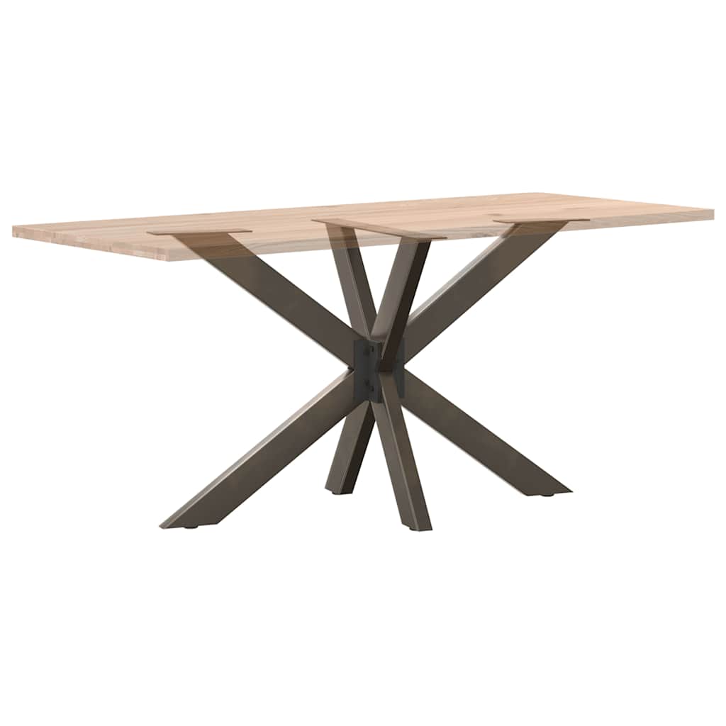 étkezőasztal pók alakú fekete acél láb 120x68x(72-73) cm