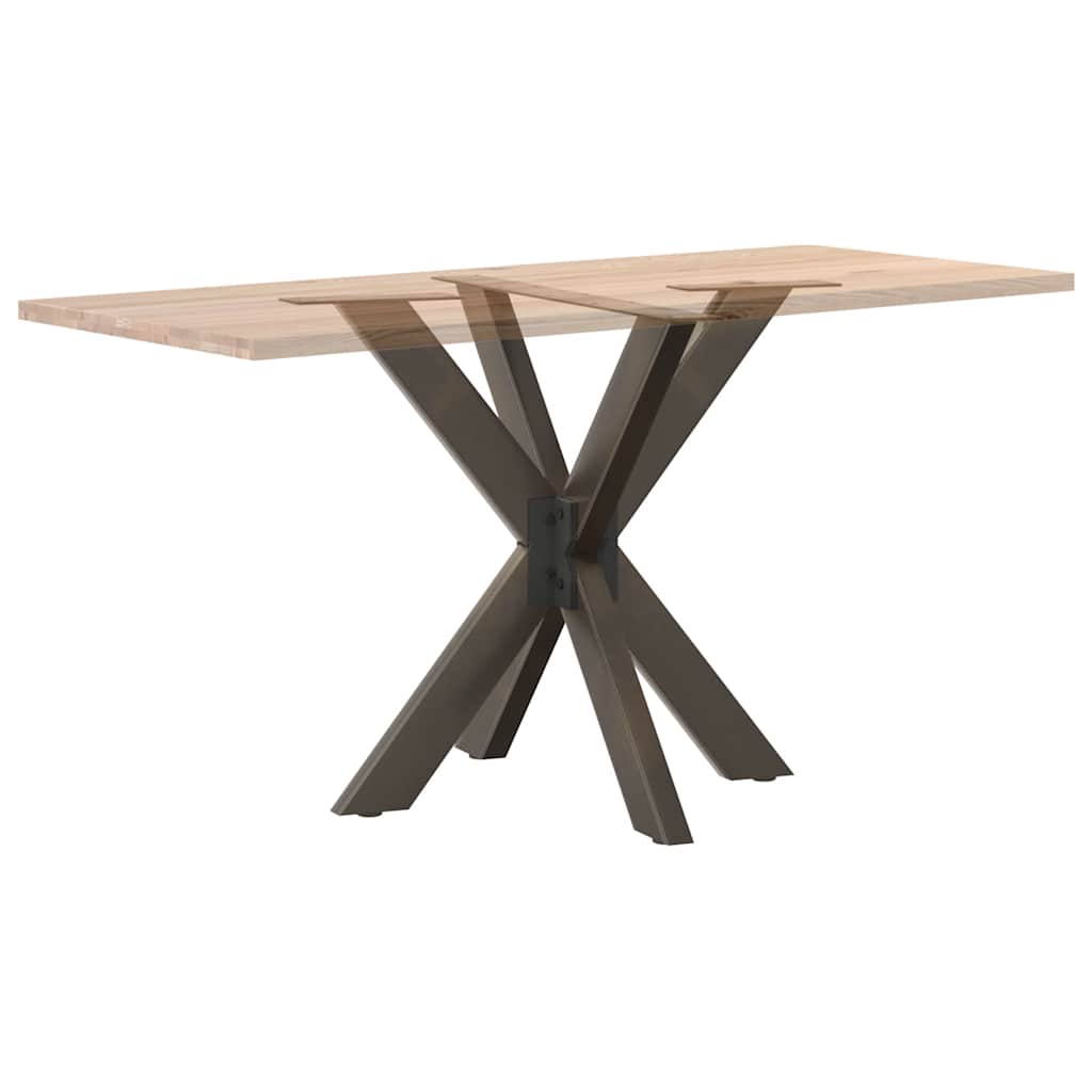 étkezőasztal pók alakú fekete acél láb 85x85x(72-73) cm