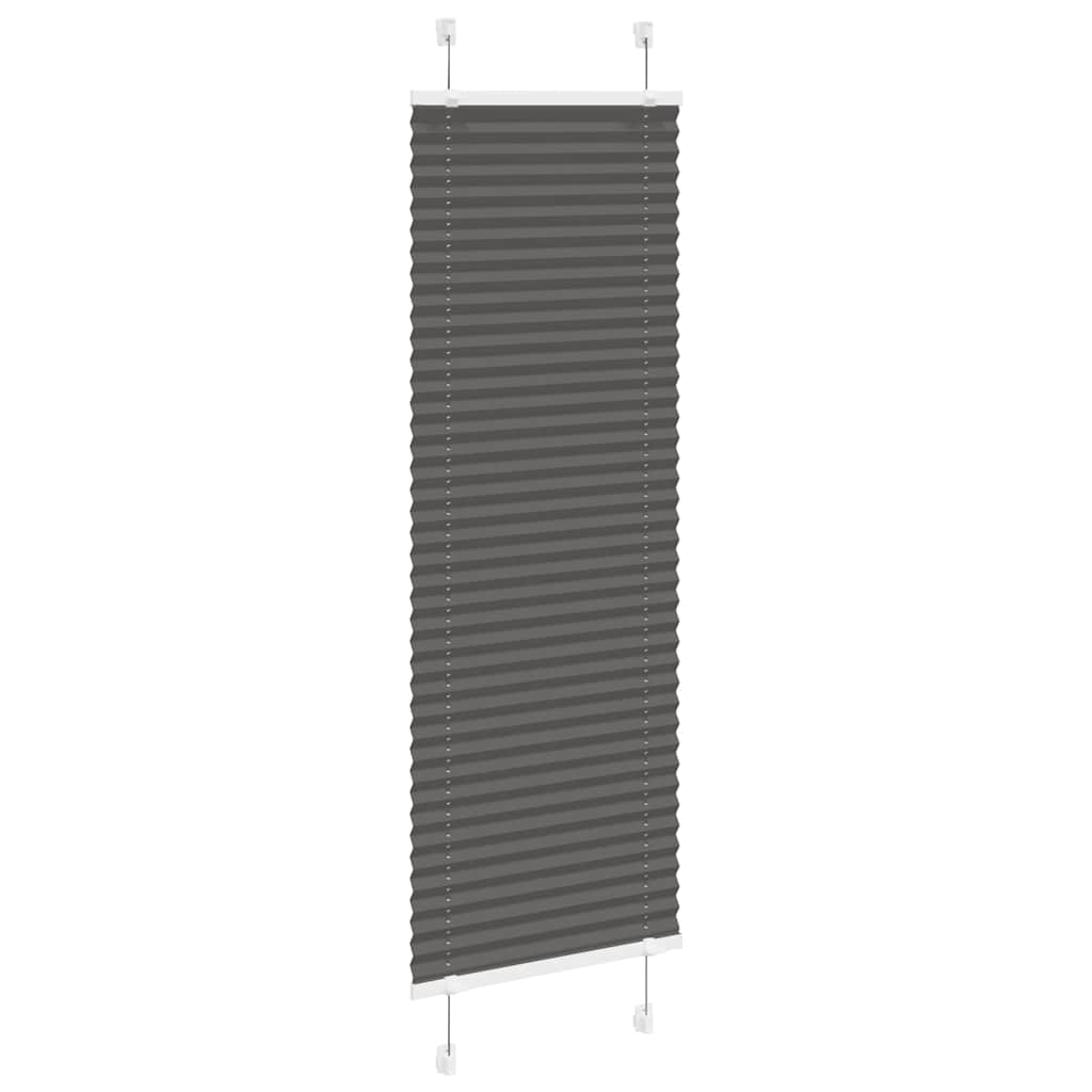 pliszírozott redőny fekete 40x100 cm szövetszélesség 39,4 cm