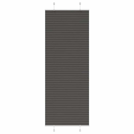 pliszírozott redőny fekete 70x200 cm szövetszélesség 69,4 cm
