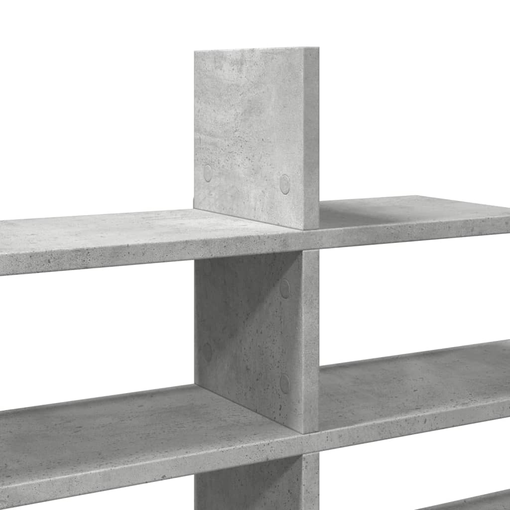 betonszürke szerelt fa fali polc 124,5 x 18 x 60,5 cm