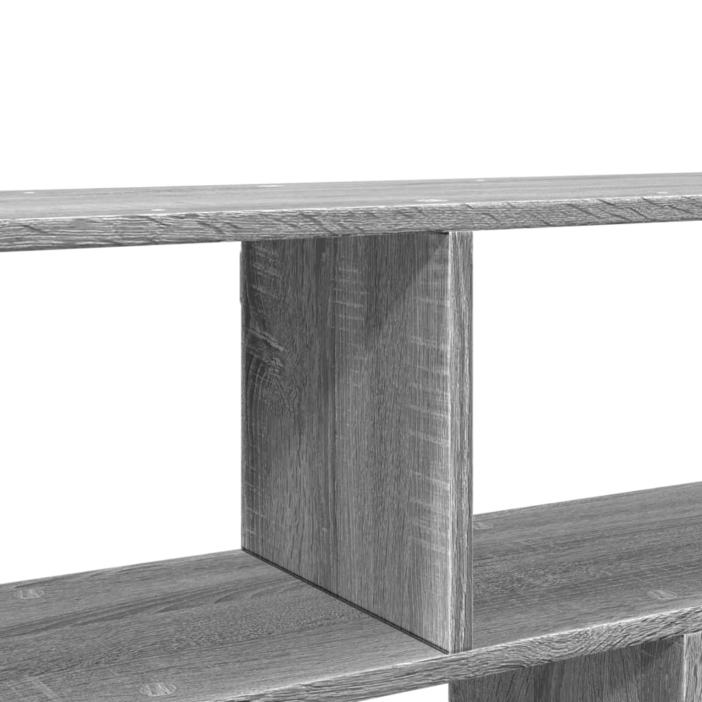 szürke sonoma színű szerelt fa fali polc 100 x 25 x 50 cm