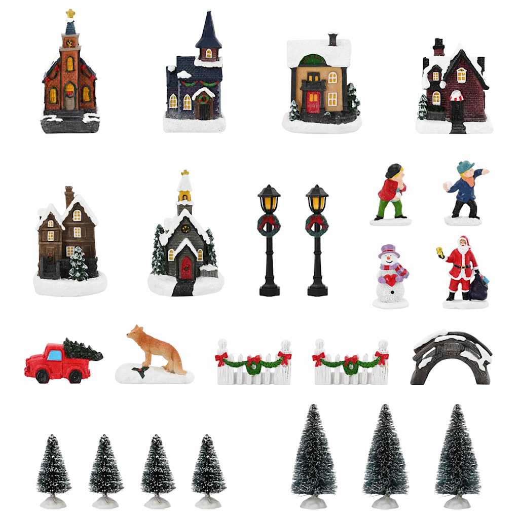 Karácsonyi Asztaldísz Sokszínű Gyanta