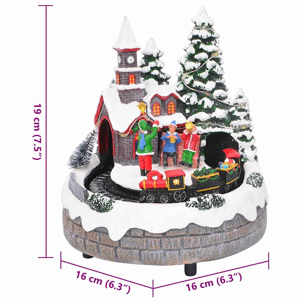 Karácsonyi Asztali Dísz Sokszínű 16 x 16 x 19 cm Gyanta