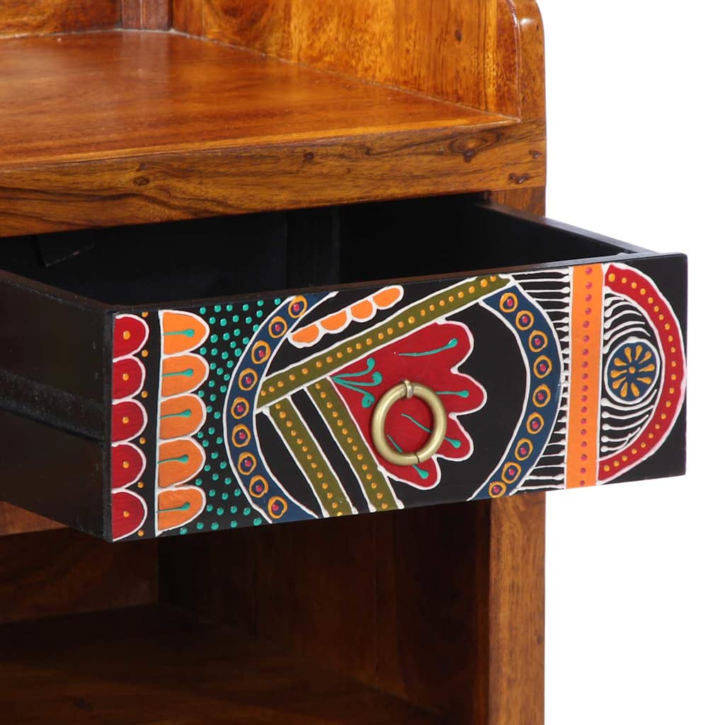 Cipőpad Sokszínű 100 x 35 x 45 cm tömör akácfa