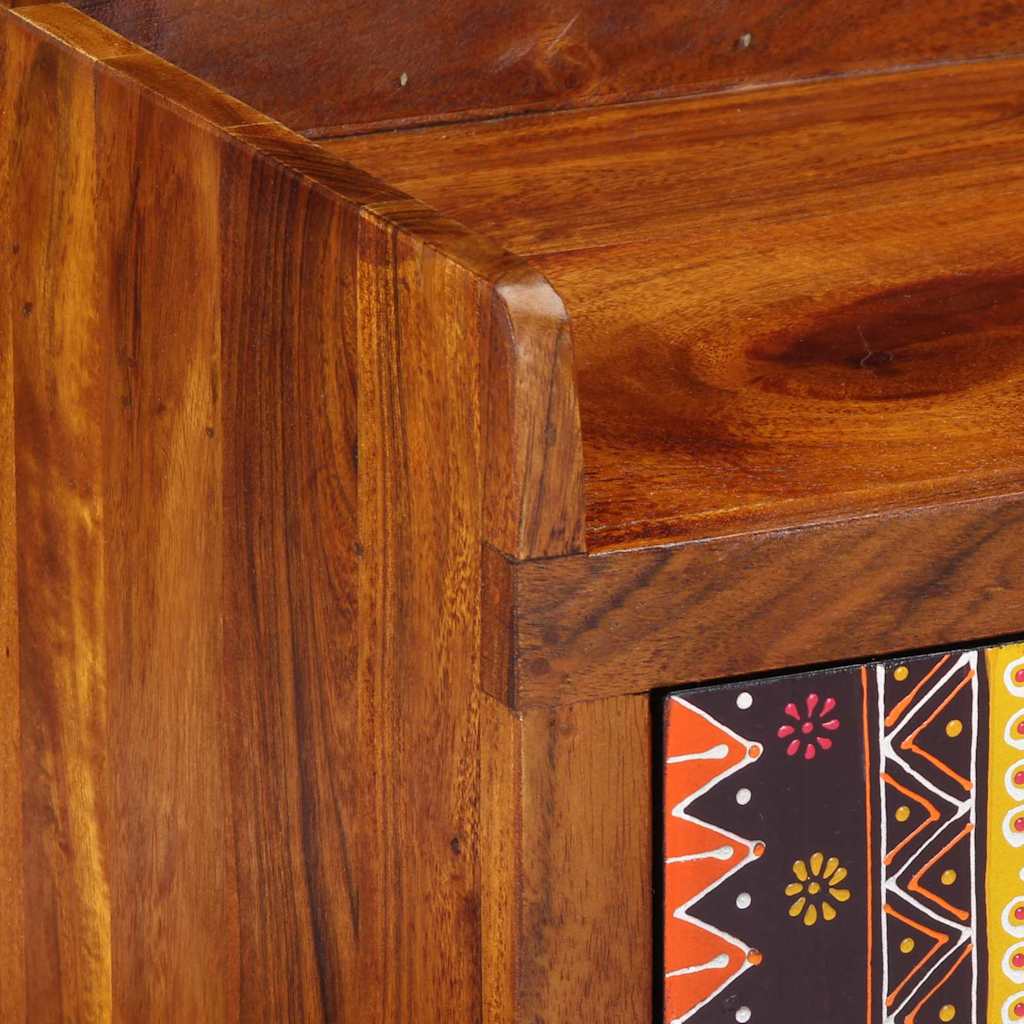 Cipőpad Sokszínű 100 x 35 x 45 cm tömör akácfa