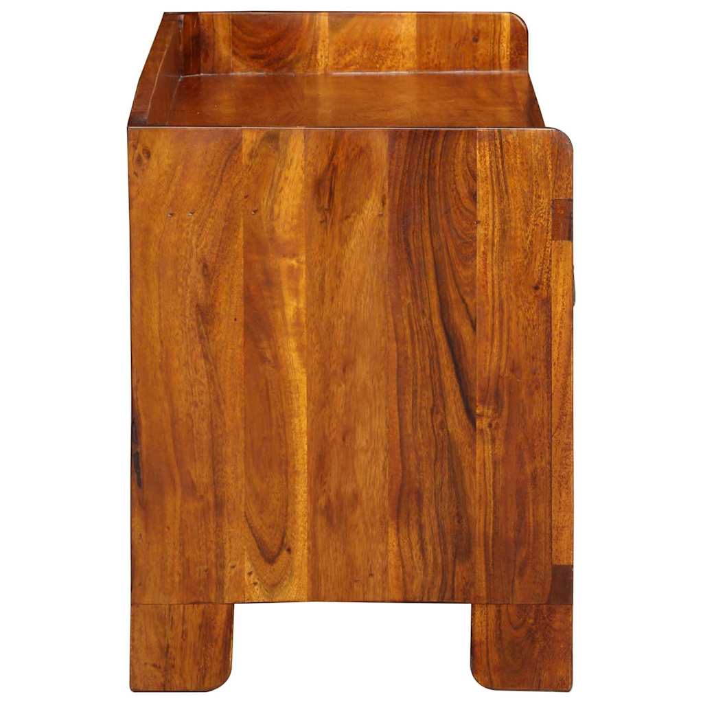 Cipőpad Sokszínű 100 x 35 x 45 cm tömör akácfa