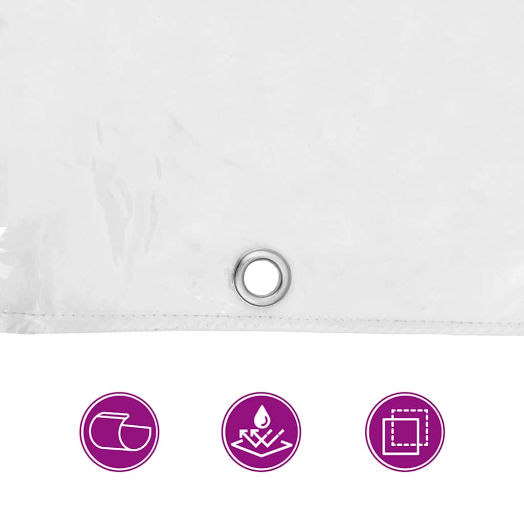 átlátszó ponyva lyukasztóval 1x12 m PVC