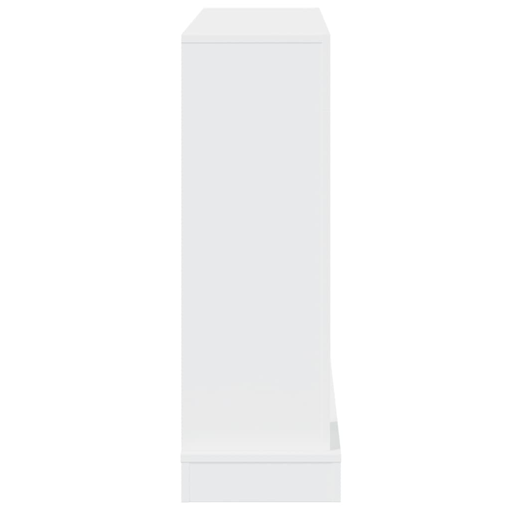 fehér szerelt fa kandallóburkolat 100 x 30 x 87,5 cm