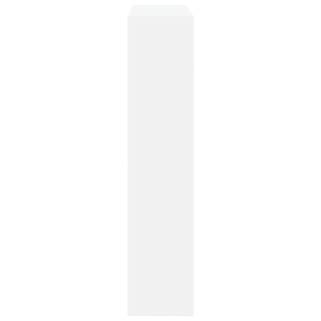 fehér szerelt fa kandallóburkolat 81 x 18 x 82 cm