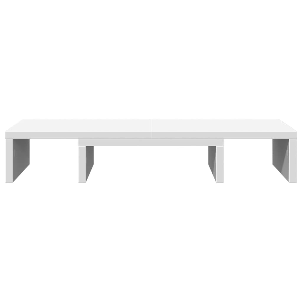 fehér szerelt fa állítható monitorállvány 60 x 24 x 10,5 cm