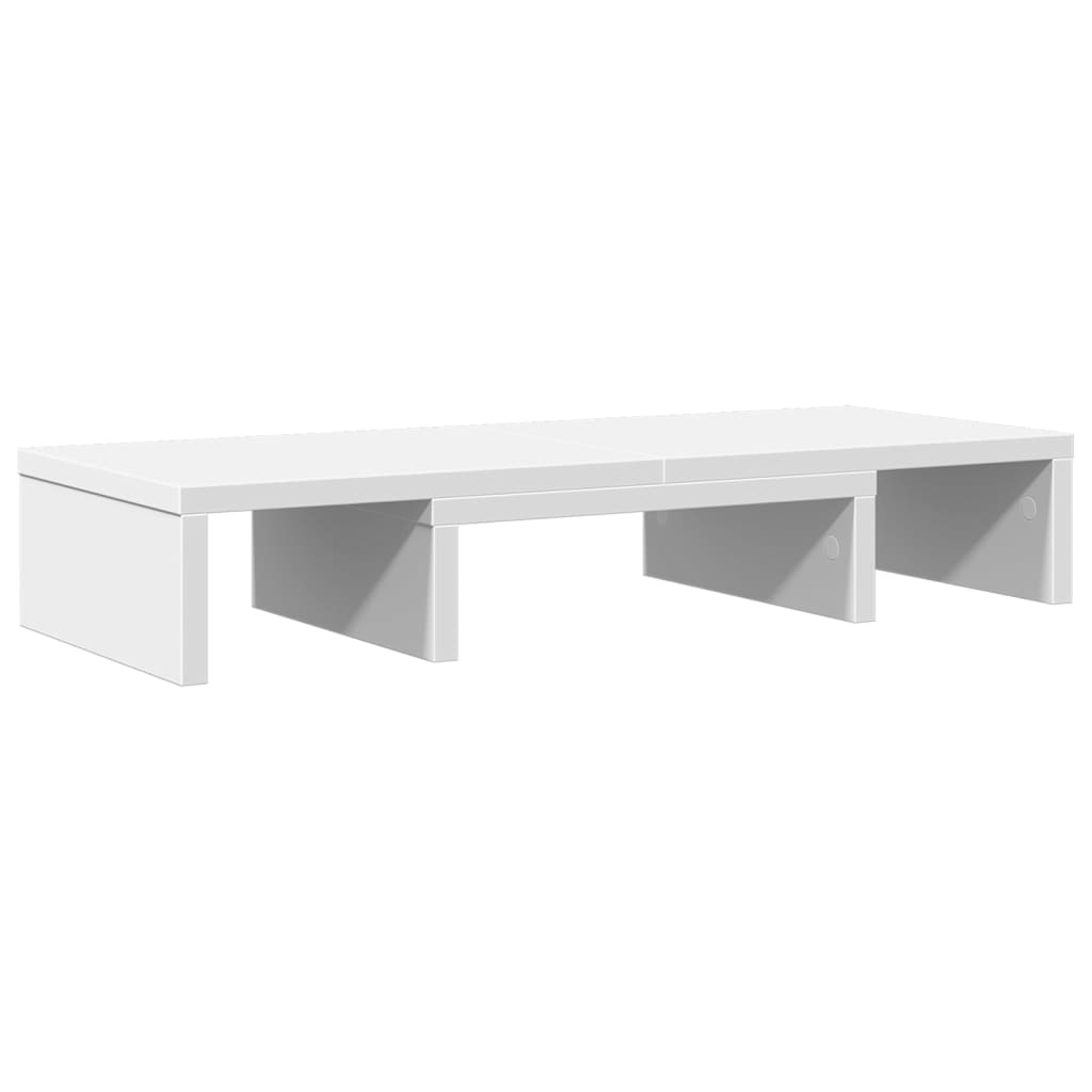 fehér szerelt fa állítható monitorállvány 60 x 24 x 10,5 cm