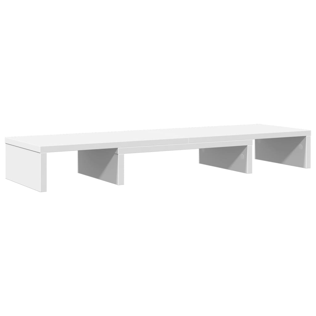 fehér szerelt fa állítható monitorállvány 80 x 24 x 10,5 cm