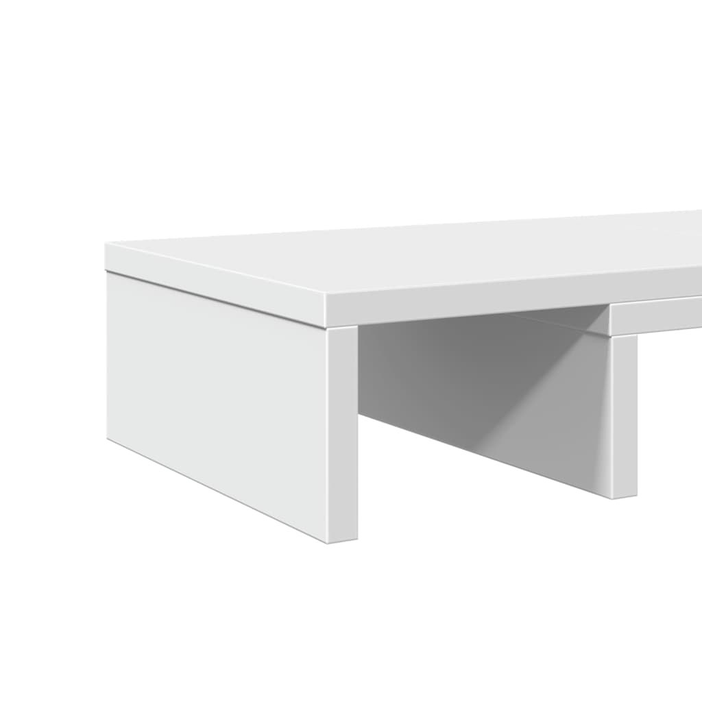 fehér szerelt fa állítható monitorállvány 80 x 24 x 10,5 cm