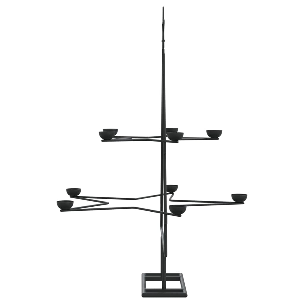 fekete fém karácsonyfa dekorációhoz 75 cm