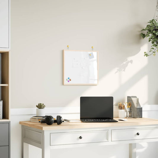 mágneses tábla tömör fenyőfa kerettel 40x40 cm