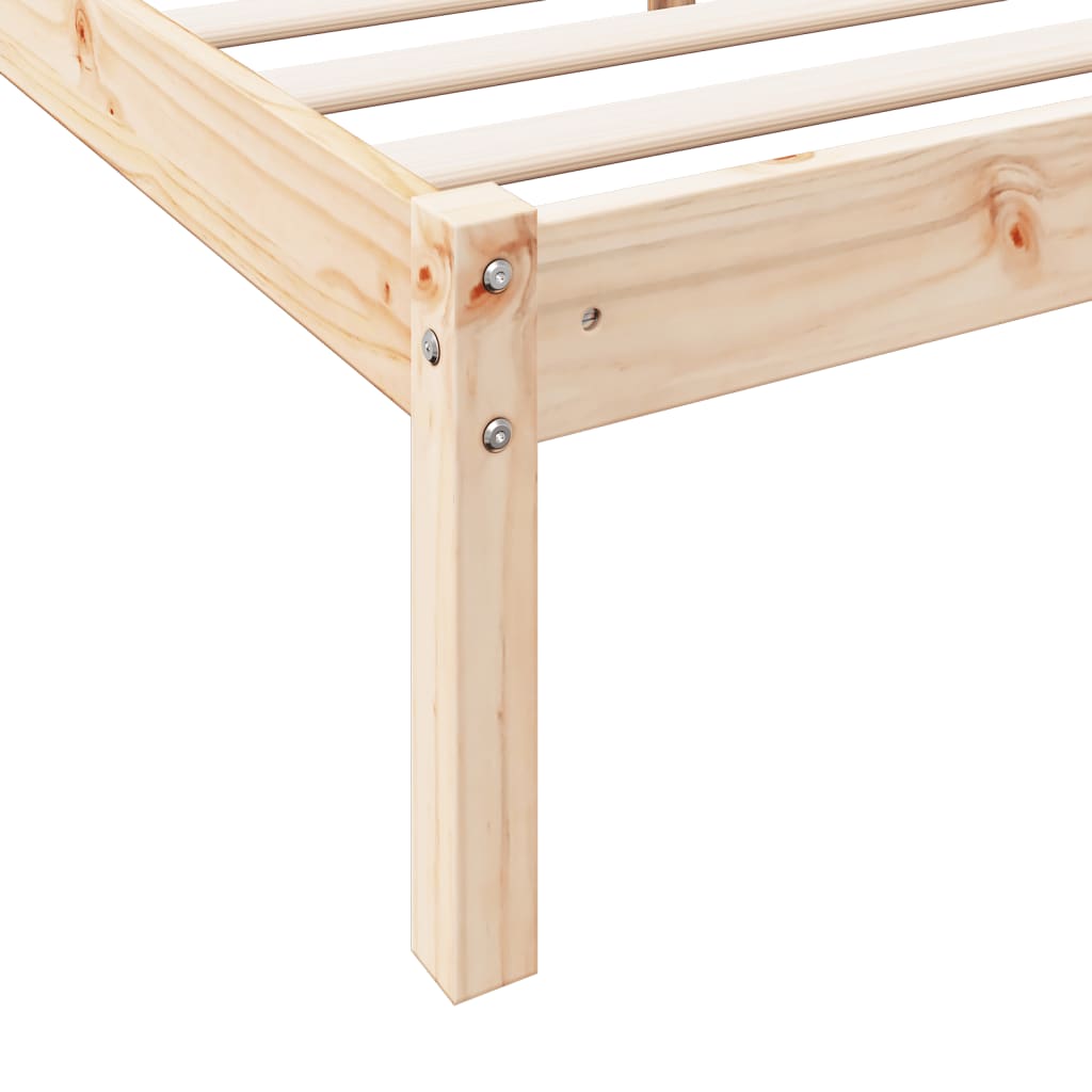 tömör fenyőfa extra hosszú ágykeret matrac nélkül 80 x 210 cm