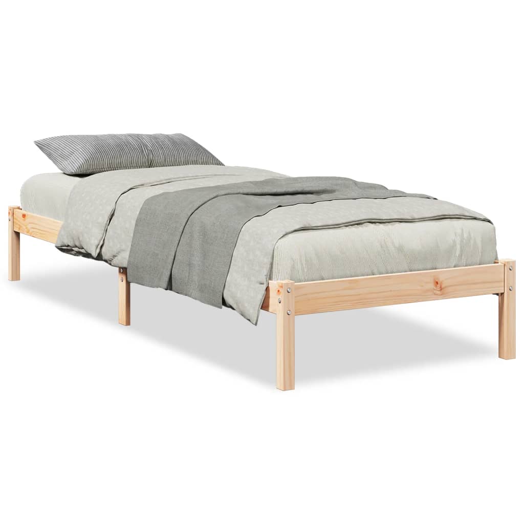 tömör fenyőfa extra hosszú ágykeret matrac nélkül 90 x 210 cm