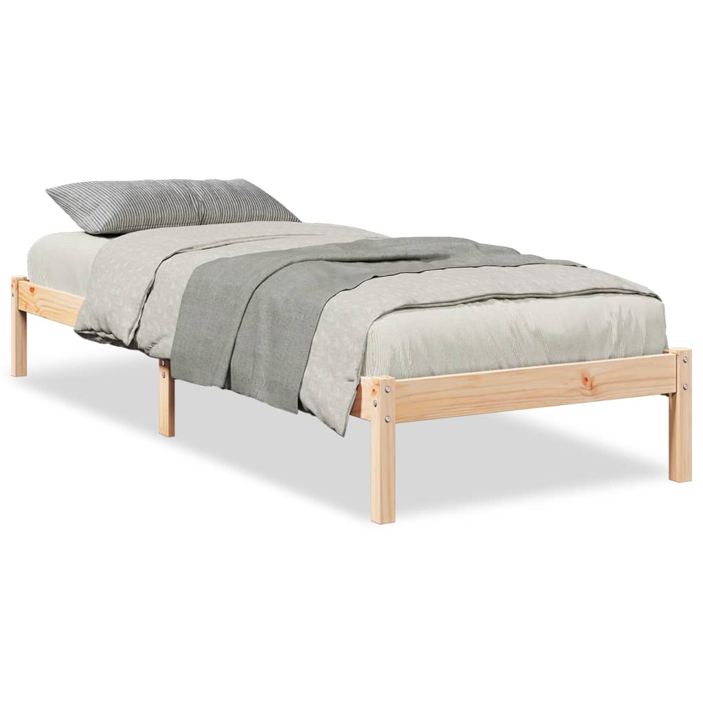 tömör fenyőfa extra hosszú ágykeret matrac nélkül 100 x 220 cm