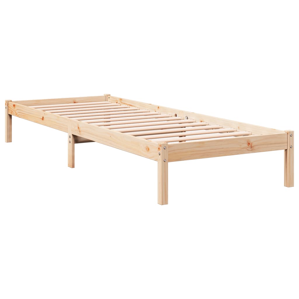 tömör fenyőfa extra hosszú ágykeret matrac nélkül 100 x 220 cm