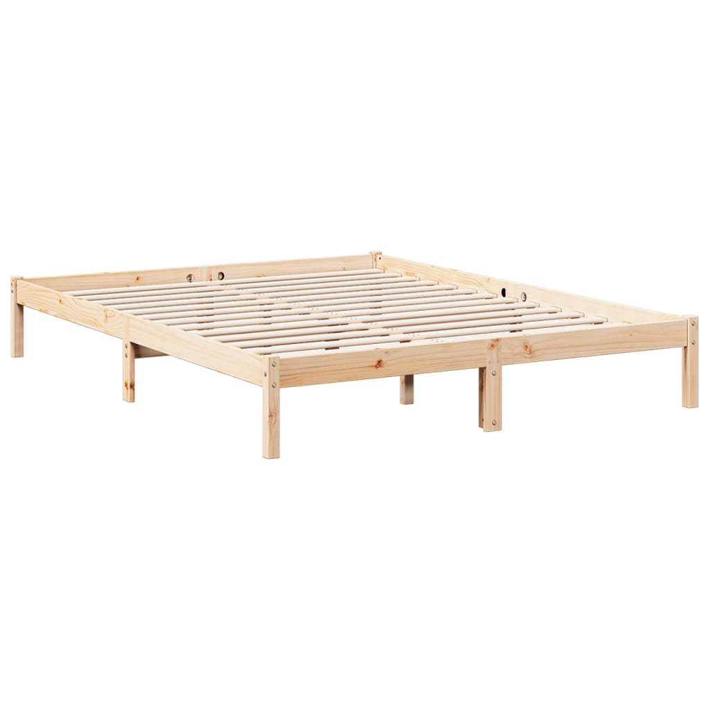 tömör fenyőfa extra hosszú ágykeret matrac nélkül 160 x 220 cm