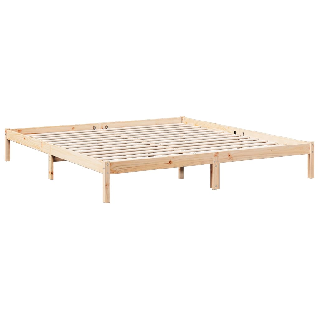 tömör fenyőfa extra hosszú ágykeret matrac nélkül 180 x 220 cm