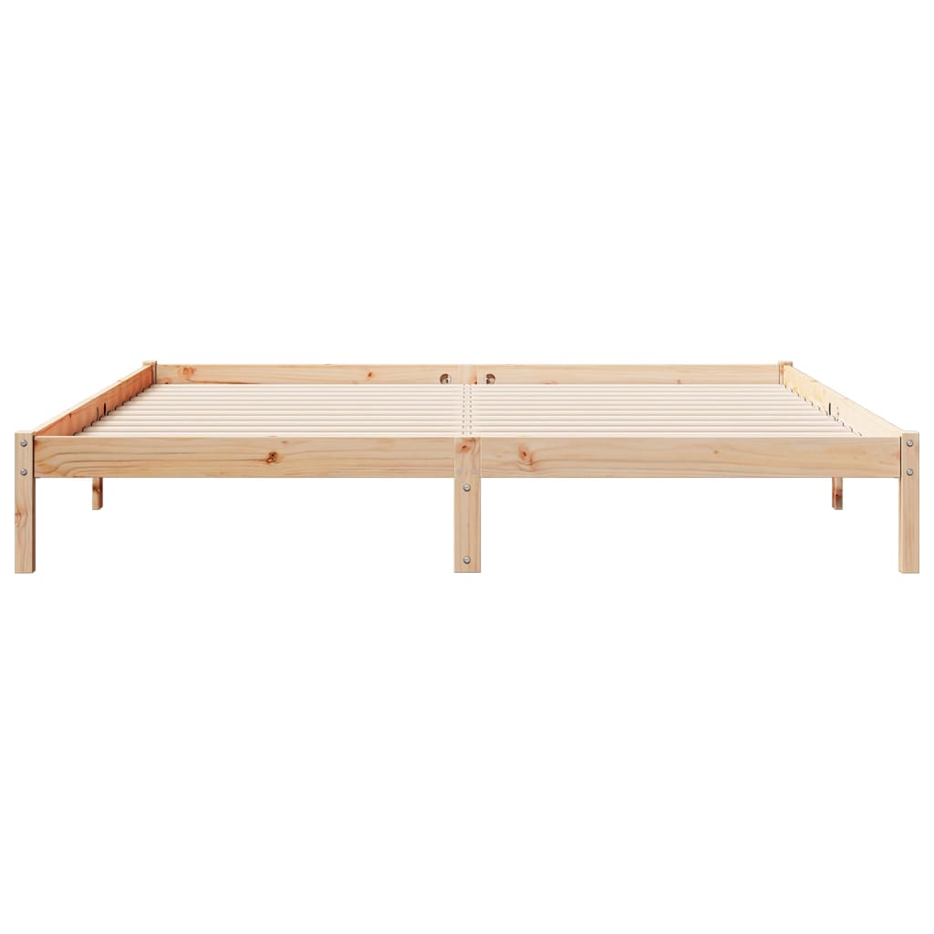 tömör fenyőfa extra hosszú ágykeret matrac nélkül 180 x 220 cm