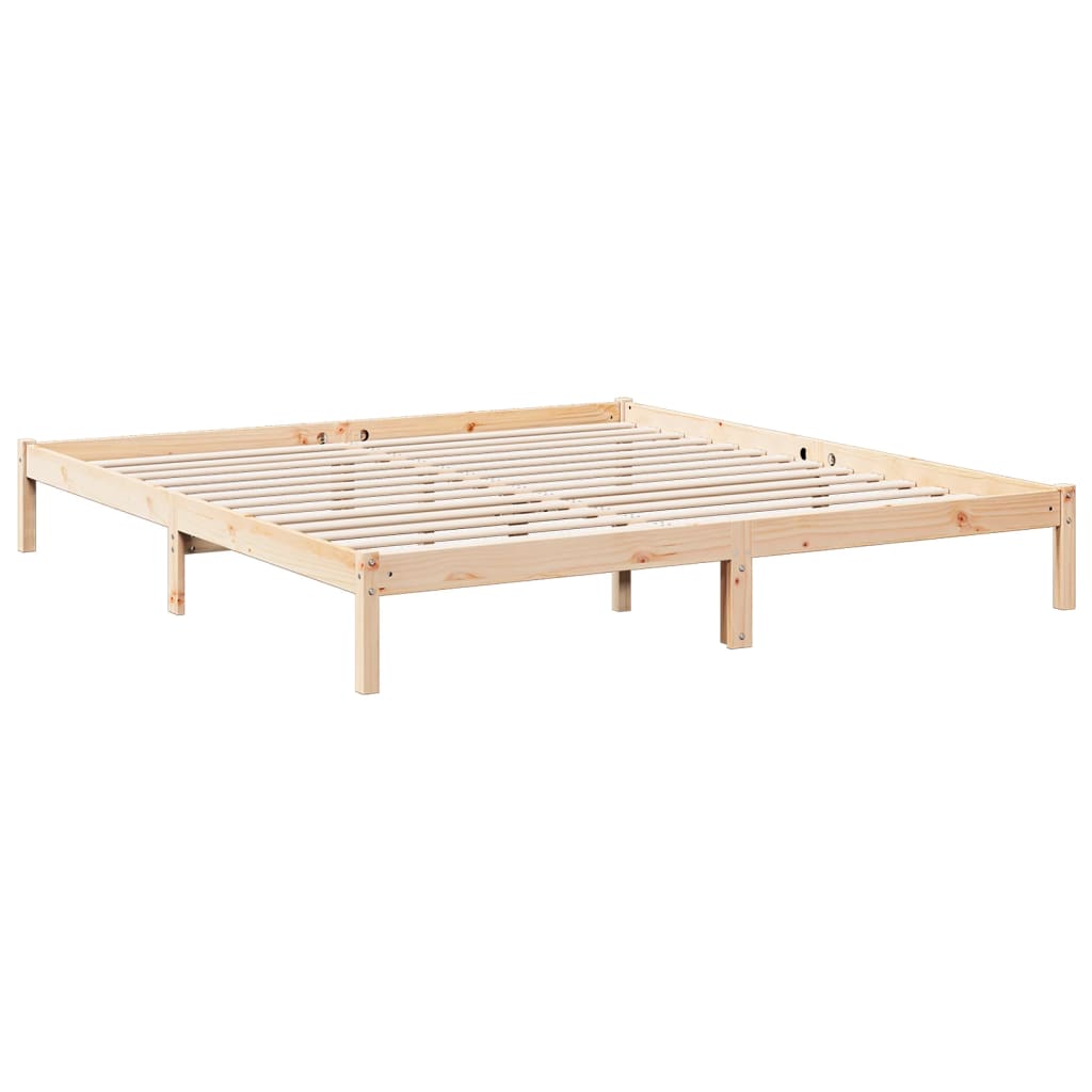 tömör fenyőfa extra hosszú ágykeret matrac nélkül 180 x 220 cm