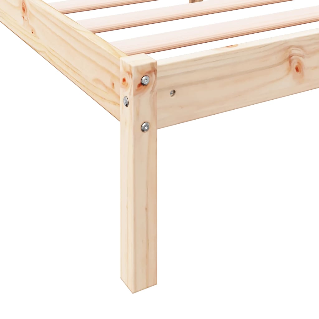tömör fenyőfa extra hosszú ágykeret matrac nélkül 200 x 220 cm
