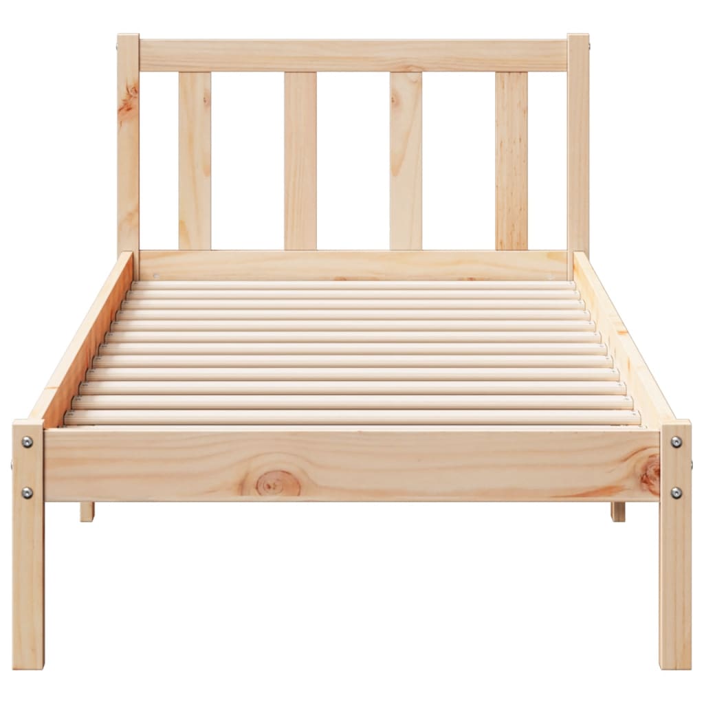 tömör fenyőfa extra hosszú ágykeret matrac nélkül 100 x 210 cm