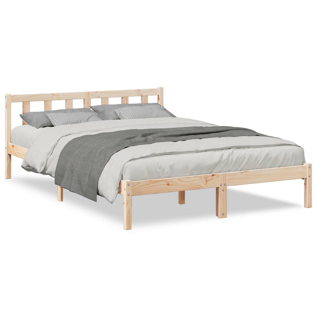 tömör fenyőfa extra hosszú ágykeret matrac nélkül 160 x 210 cm