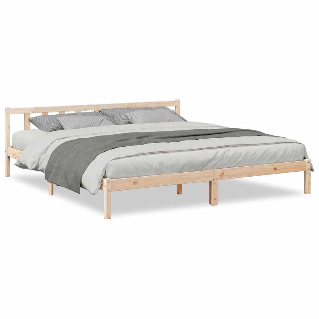 tömör fenyőfa extra hosszú ágykeret matrac nélkül 180 x 210 cm
