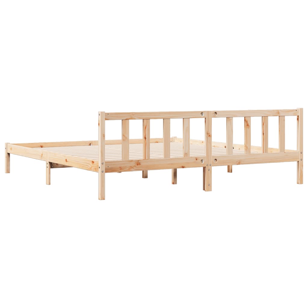 tömör fenyőfa extra hosszú ágykeret matrac nélkül 180 x 210 cm