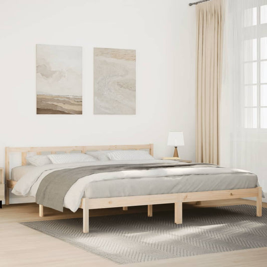 tömör fenyőfa extra hosszú ágykeret matrac nélkül 180 x 210 cm