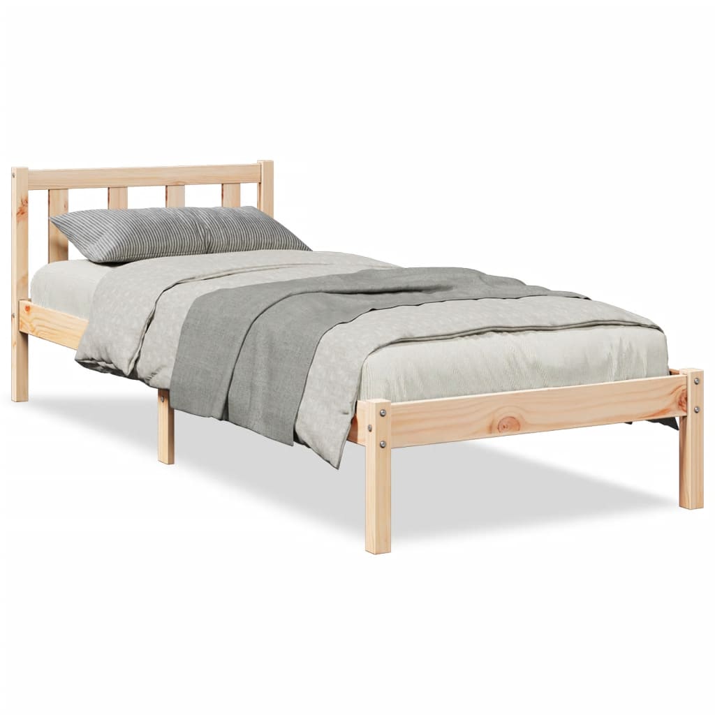 tömör fenyőfa extra hosszú ágykeret matrac nélkül 90 x 220 cm